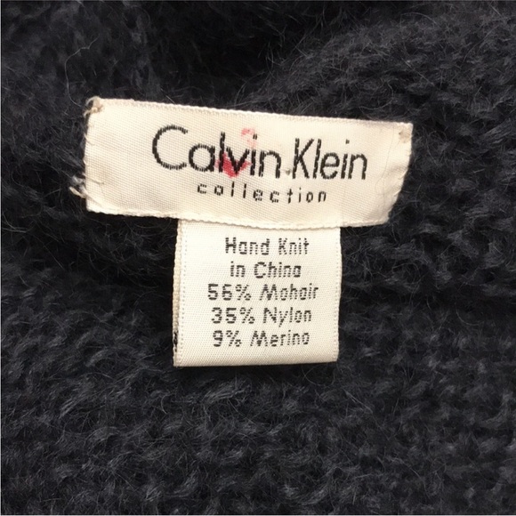 Calvin Collection Vintage 1994 S/S collection Mohair Hand Knit Sweater - Picture 8 of 10